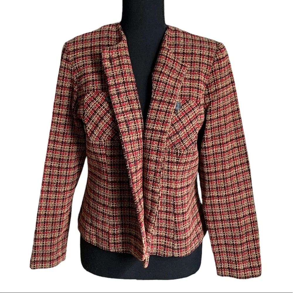 Halmode Petites Button Down Blazer Size 8